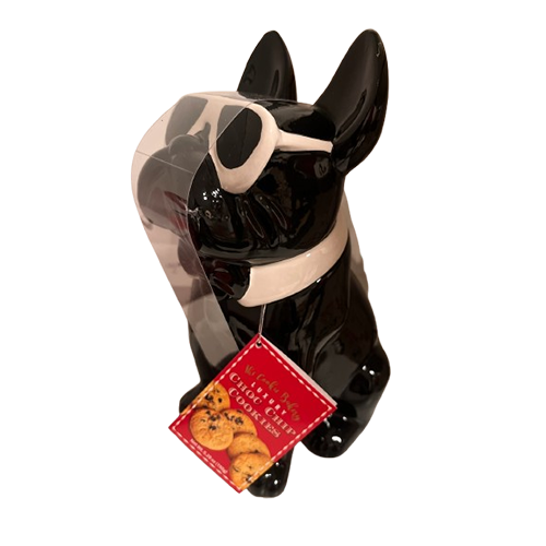 Ceramic Cookie Jar with delicious cookies