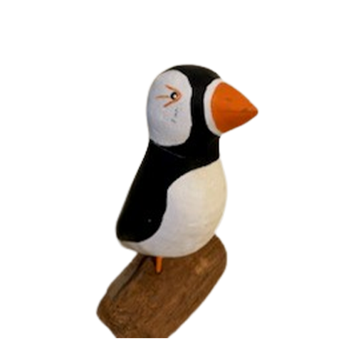 Puffin Bird, Wood, Brand New